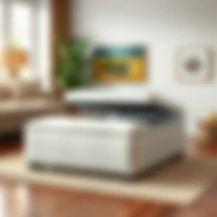 Multi-functional Storage Ottoman Transformative storage ottoman used as seating and for organizing