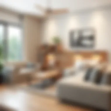 Versatile furniture arrangement for guest accommodation