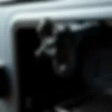 A close-up view of stove black drop formation