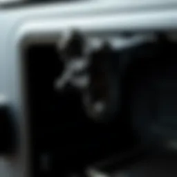 A close-up view of stove black drop formation