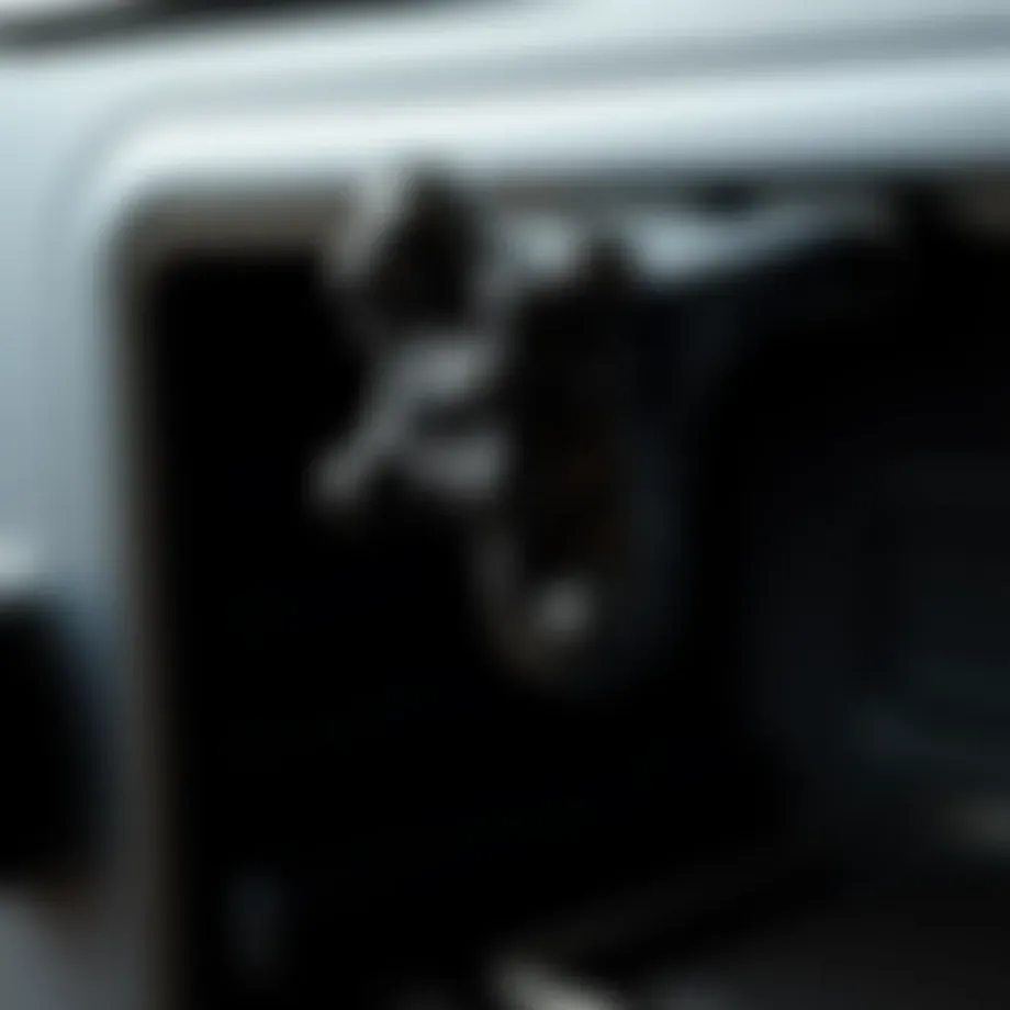 A close-up view of stove black drop formation