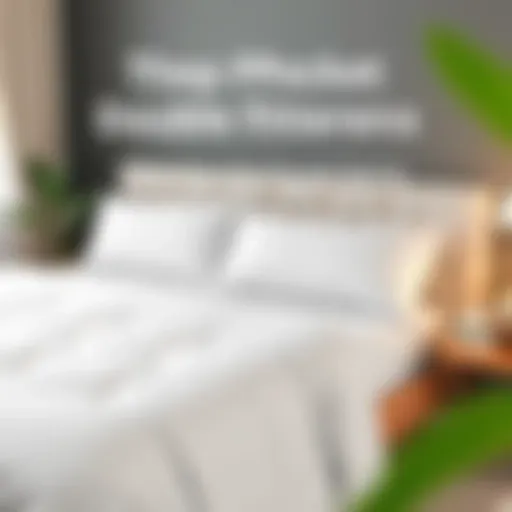 Illustration showing the unique design of deep pocket double fitted sheets