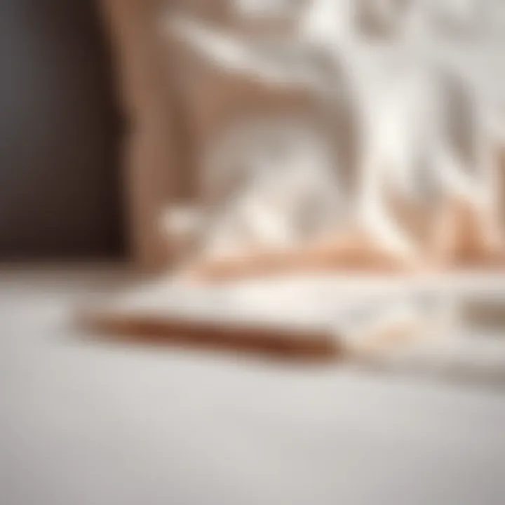 Close-up view of high-quality materials used in deep pocket fitted sheets