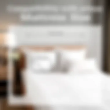 Visual representation of various mattress sizes compatible with deep pocket sheets