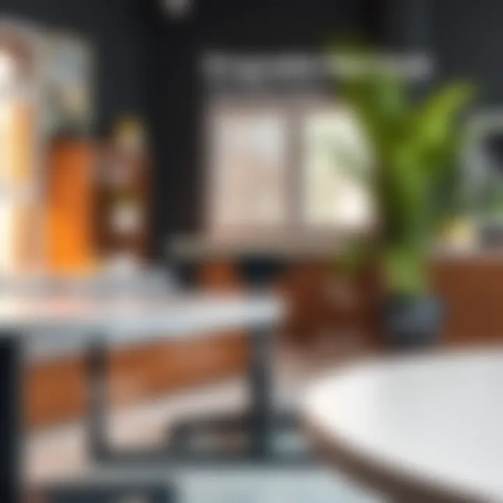 A diagram showing ergonomic benefits of adjustable desks