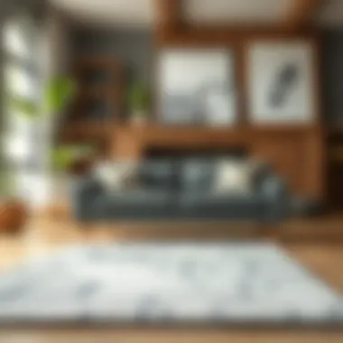 Rug pad improving aesthetic appeal