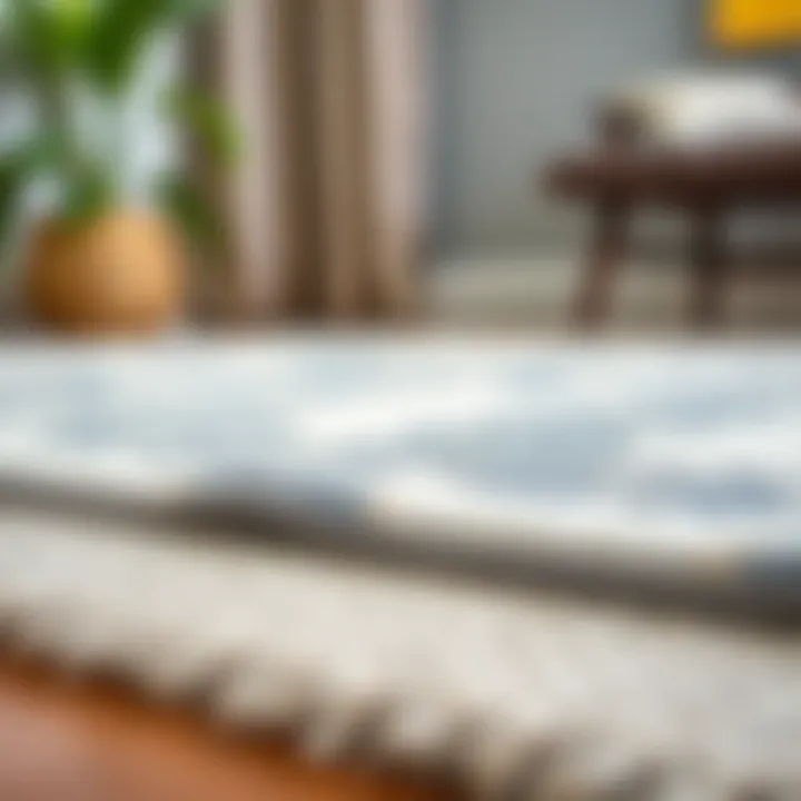 Various rug pad types for different surfaces