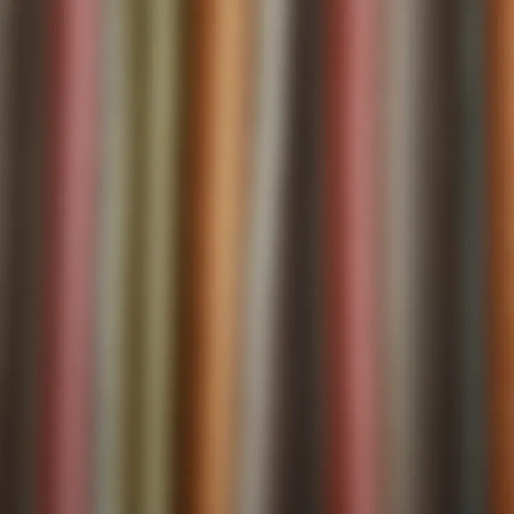 Close-up of textured vertical stripe fabric showcasing color variation