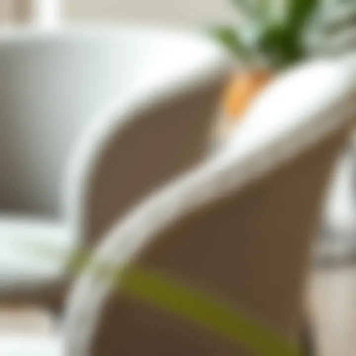 A close-up of sustainable materials used in youth chairs